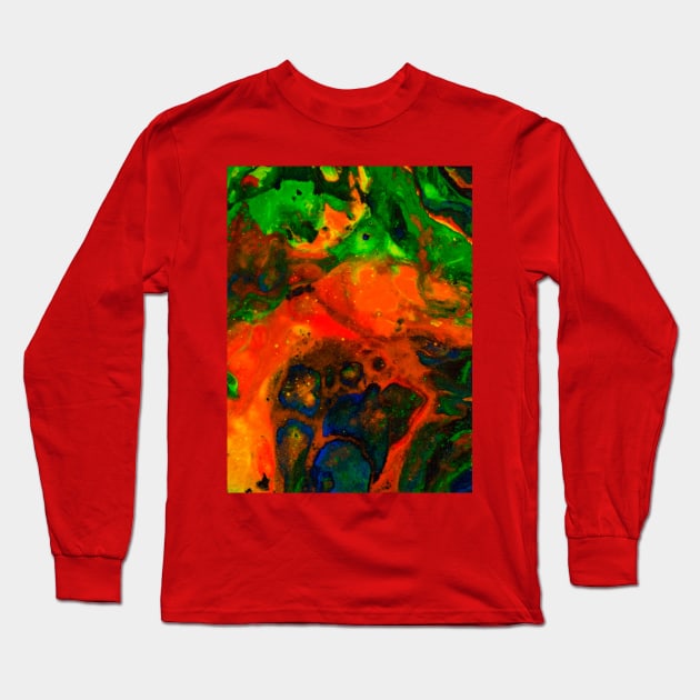 Clash of Colors Long Sleeve T-Shirt by ElviraDraat